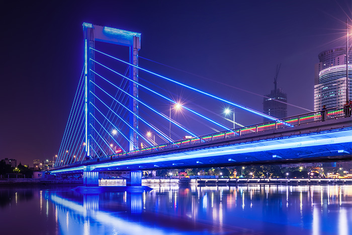 大橋夜景亮化