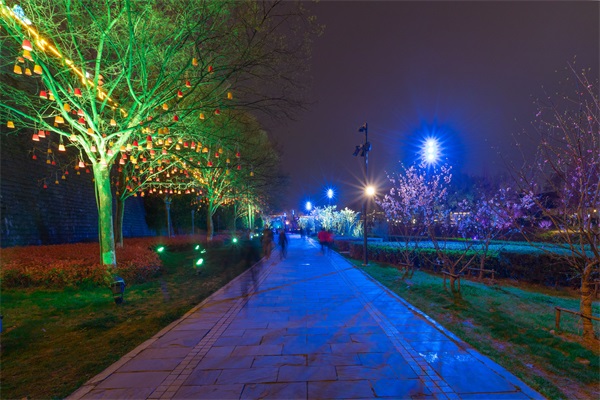 公園夜景燈光亮化